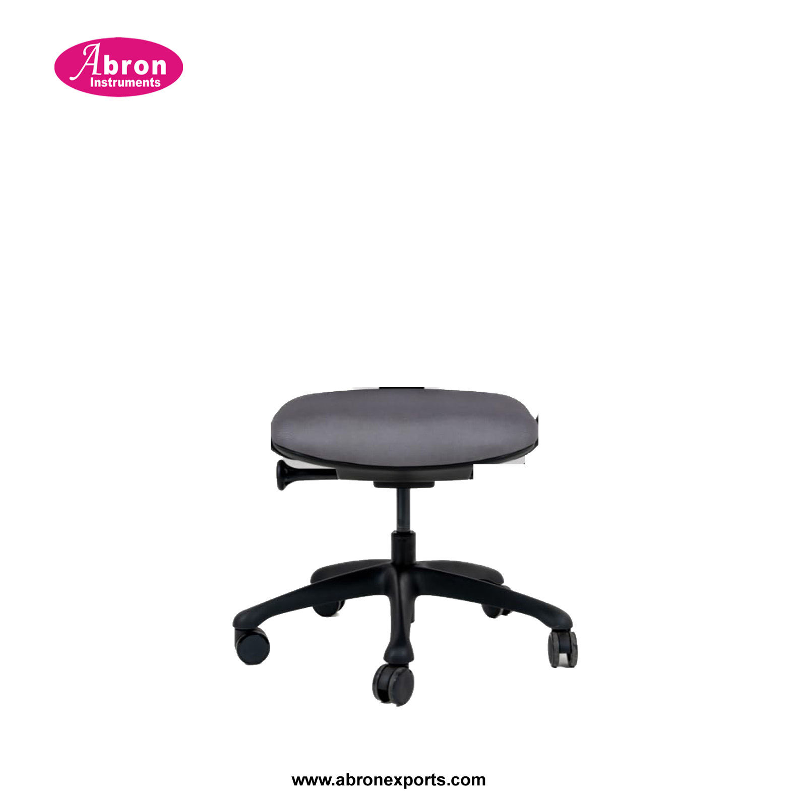 Furniture Laboratory Stool Round or Ractangular 5 Wheel Adjustable Height 20 to25 Inch Abron AB-4565RS12 